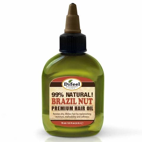 Difeel - Brazil Nut Oil Premium Natural Hair Oil 2.5 Oz, 2.5 Ounces