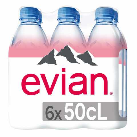 evian Natural Spring Water 1 Liter (Pack of 6), Naturally Filtered Spring  Water, Naturally Filtered Spring Water in Large Bottles