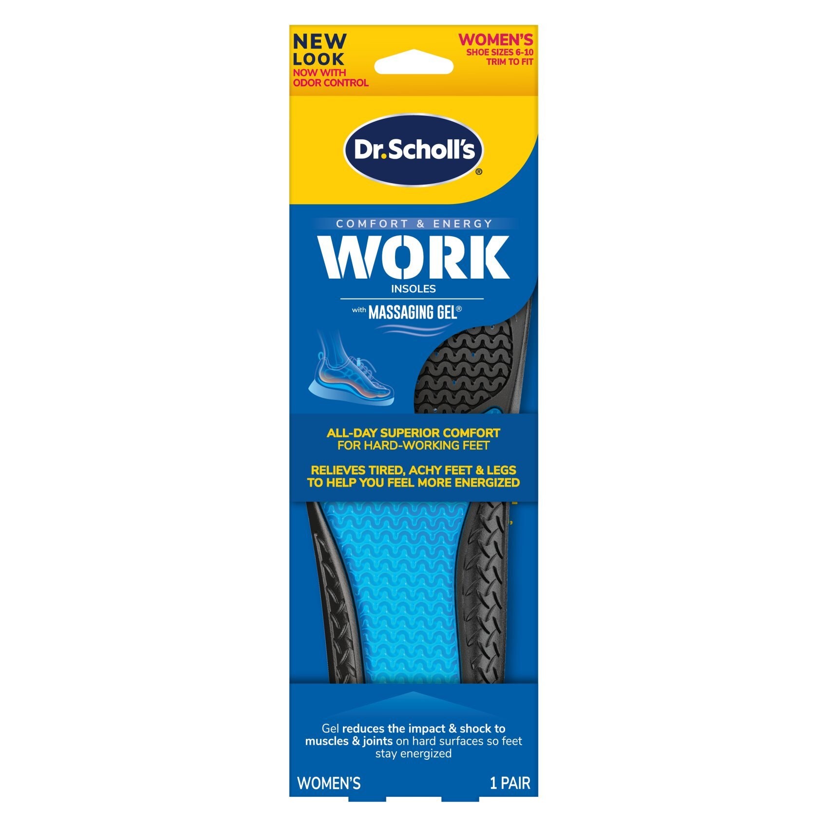 Stay Odor-Free & Dry Comfort Insoles with Odor-X® (3 Pack) – DrScholls