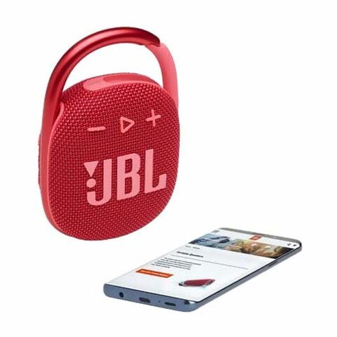 JBL Clip 4 Wireless Bluetooth Portable Speaker Red