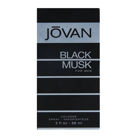 Jovan Cologne Spray Black Musk For Men 88ml