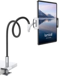 Lamicall Tablet Mount, Flexible Tablet Stand Bed Desk Mount Compatible With iPad Pro Mini Air, Samsung Galaxy Tabs More 4.7-10.5 Cell Phones And Tablets