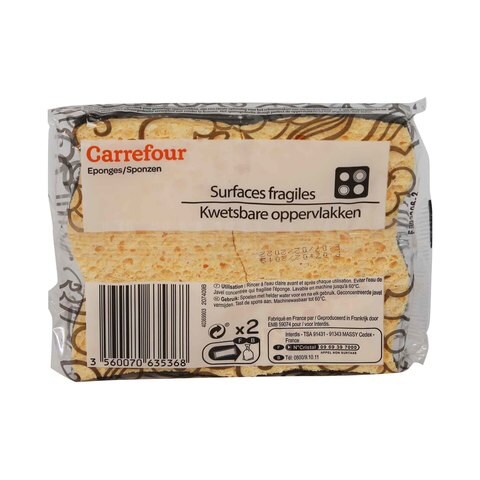 Carrefour Sponges For Ceramic 2pcs