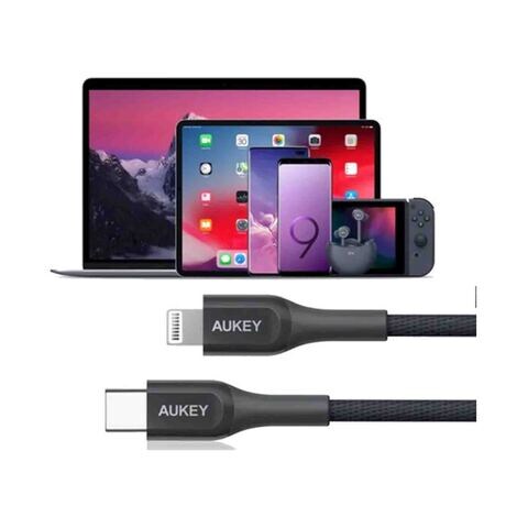 Aukey Kevlar USB Type-C to Lightning Cable 2 Meter