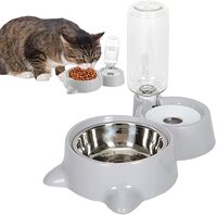 SKY-TOUCH Cat Dog Food Dish Bowl, Pet Food Dish Bowl, and Auto Gravity Pet Water Dispenser, Cat Bowl Set for Small to Medium Dogs and Cats.
