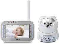 VTech Baby Monitor Audio Video In Owl Housing White VTBM4300