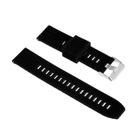 Generic-Black 22mm Silicone Watch Strap Quick Release Watch Band with Buckle Soft Breathable Watchband Wristband Compatible with 22mm Traditional/Smart Watch