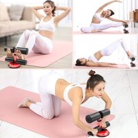 Max Strength Portable Sit-Up Bar Aid-Accessories Health Abdominal Device For Men &amp; Women Multi-Function Self-Suction Situp Bar Appliance Household Fitness Equipment (Random Color)