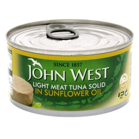 John West Light Meat Tuna Solid In Sunflower Oil 170g Pack of 3