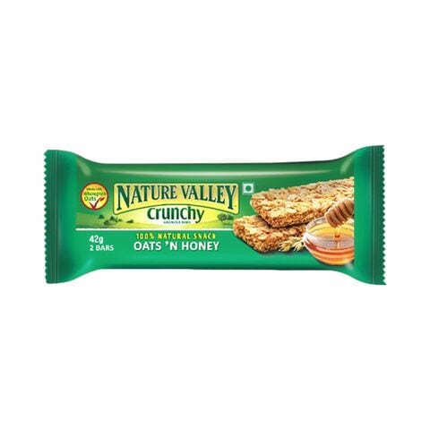 Buy Nature Valley Crunchy Oats Honey Cereal Bar 42g Online Shop Food Cupboard On Carrefour Uae