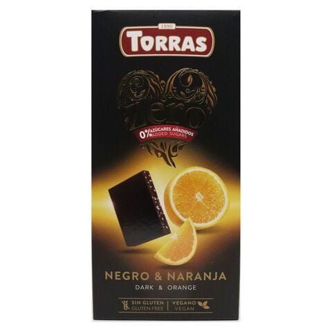 Torras Gluten Free Orange Dark Chocolate 125g