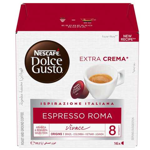Nescafe Dolce Gusto Espresso Roma Coffee Capsules 128g