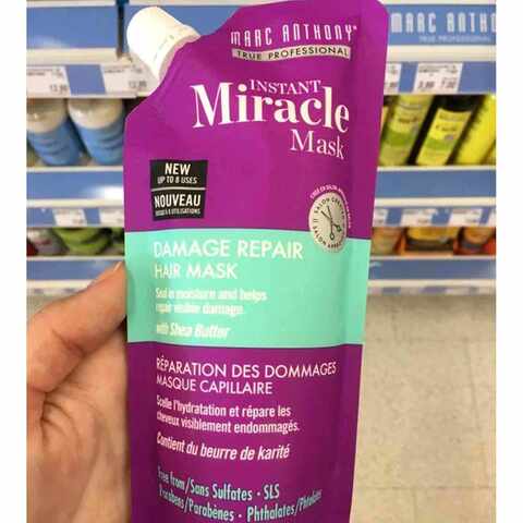 Buy Marc Anthony Instant Miracle Damage Rescue Hair Mask 200ml Online -  Shop Beauty & Personal Care on Carrefour UAE