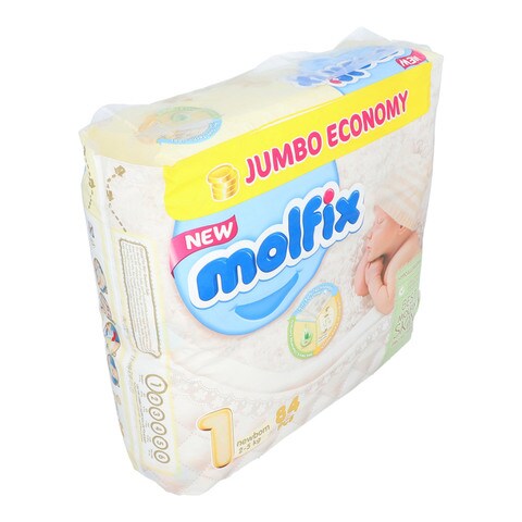 Molfix New Born Baby Size 1 Diapers 2-5 kg 78 pcs