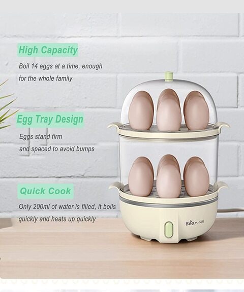 Oavqhlg3b Eggs Cooker: Electric, 14 Capacity for Hard Boiled, Poached, Scrambled, Omelets,, Pink