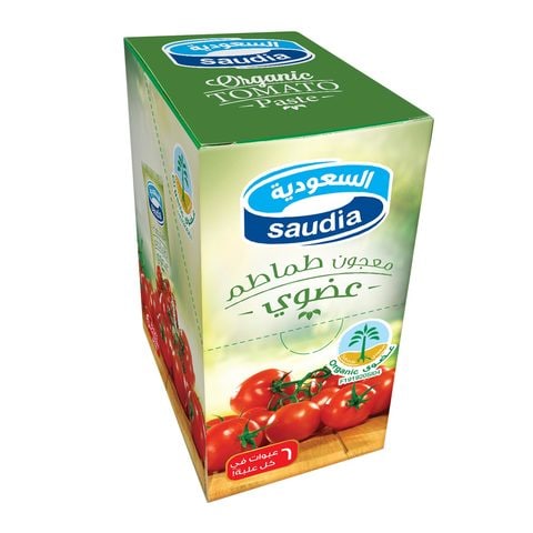 Saudia Organic Tomato Paste 70g &times; 6