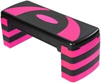 Max Strength Multi Level Aerobic Step Exercise Training Workout Stepper 2 To 5 Adjustable Step Levels Great For Home Gym, Cardio &amp; Palesta Pilates Yoga Sports