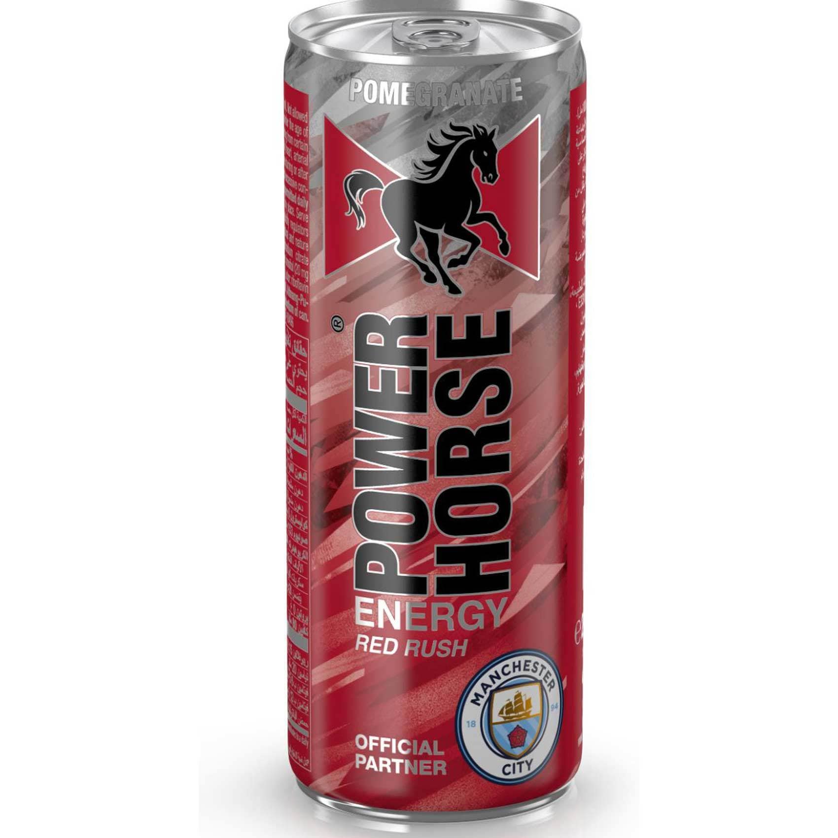 Buy Power Horse Red Rush Pomegranate Energy Drink 250ml Online Shop Beverages On Carrefour Uae