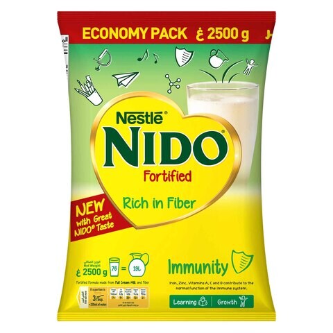 Buy Nestle Nido Fortified Milk Powder 2.5kg Online - Shop Food Cupboard on  Carrefour UAE