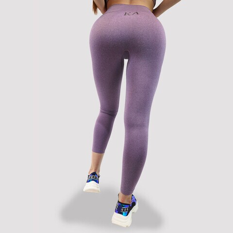 Lounge Leggings - High Waisted Workout Gym Yoga Basic Pants for Women (Small, Purple)