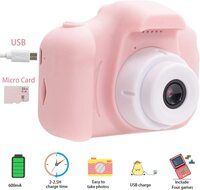 Kids Camera, Bz Kids Camera For Girls, 1080P Kids Digital Video Camera With 2 Inch Ips Screen And 32GB Sd Card, Choice For Kids 3 4 5 6 7 8 9 10 Years Old (Pink)