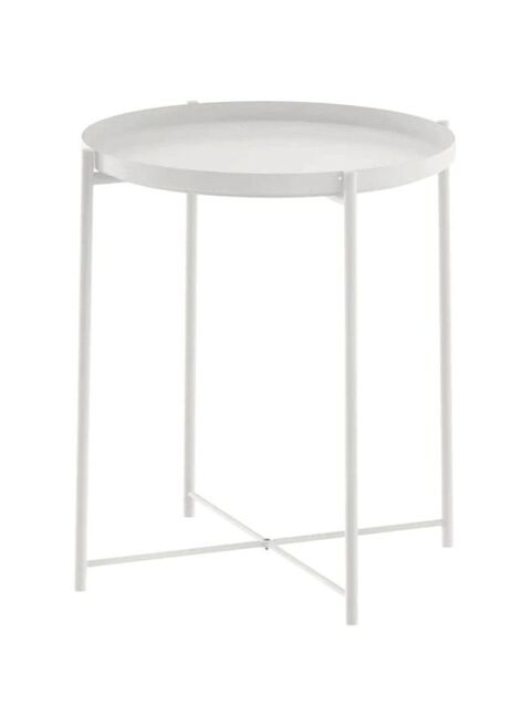 Generic Round Steel Table White