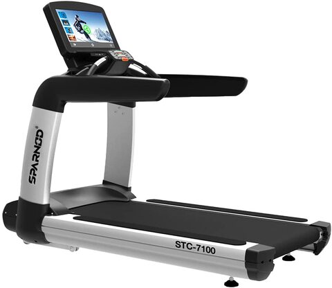 Sparnod Fitness STC-7100 (7.0 HP AC Motor) Commercial Treadmill (Free Installation Service) - Heavy Duty Professional Grade Machine for Gym Use