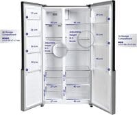 Super General 436L Net Capacity Side By Side Double-Door Refrigerator SGR-710SBS-SS
