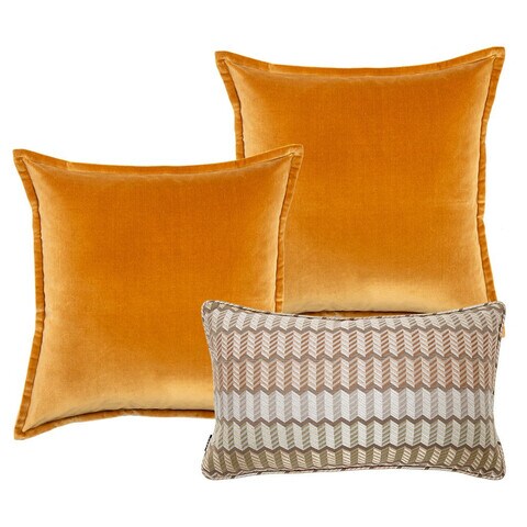 Soft store yellow cushions