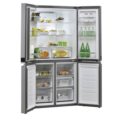 Whirlpool 591L Net Capacity side-by-side American Fridge Inox WQ9B1LUK