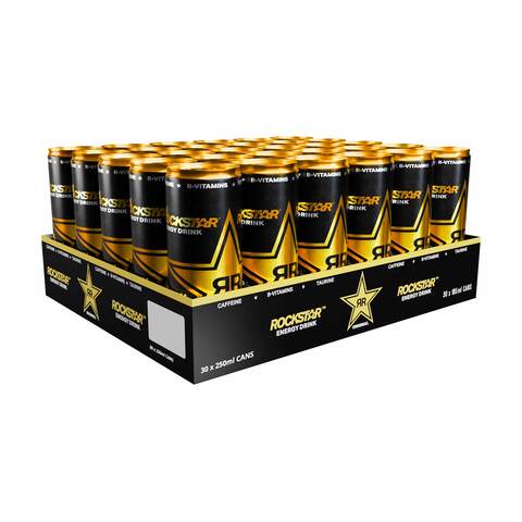 Buy Rockstar Energy Drink 250ml Times 30 Online Shop Beverages On Carrefour Saudi Arabia