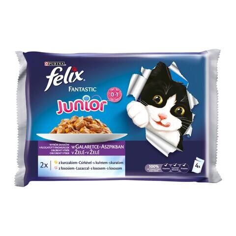 Purina Felix Junior Countryside Selection Jelly Wet Cat Food 85g Pack Of 4