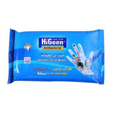 HiGeen Antibacterial Wipes 15pcs