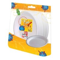 Fun Foam Plate 7inch White 25 PCS