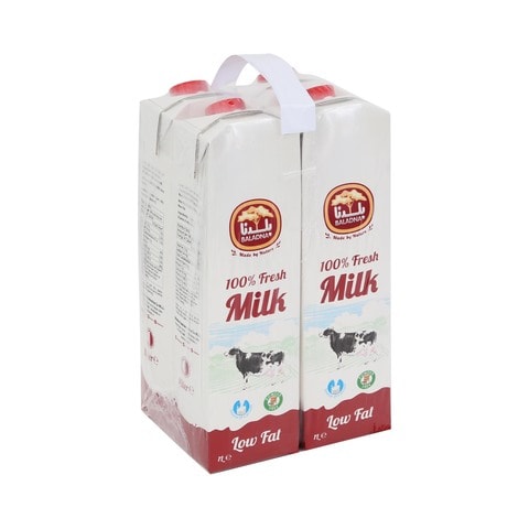 Baladna Long Life Milk Low Fat 1Lx4&#39;s