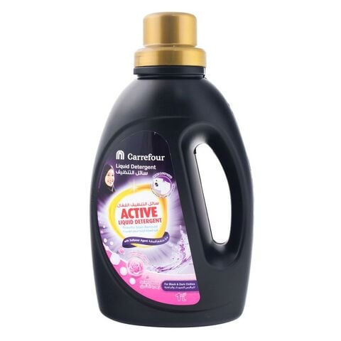 Buy Carrefour liquid detergent with softener agent top  front load orient rose 1 L in Saudi Arabia
