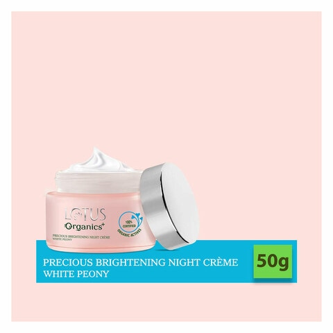 Lotus Organics Precious Brightening Night Cream White 50g