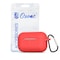 Ozone - Silicone AirPod Pro Case with Hook Keychain Ring Protective Cover for AirPod 3 / Airpod Pro [Front LED Visible] - Red