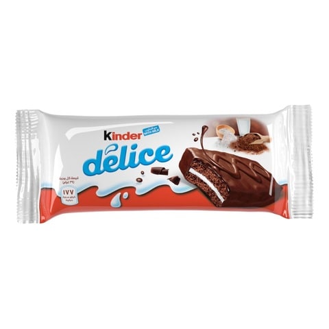Kinder Delice Cake Bar With Milky Centre And Cocoa Coating 39g