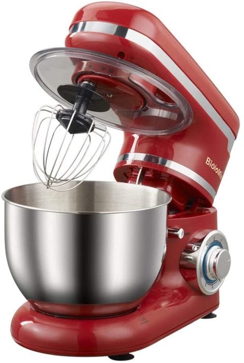 Biolomix Household Stand Mixer 4L, 1200W, 6-Speed Food Mixer, Kitchen Electric Mixer With Dough Hook, Whisk, Beater, Bowl, Free Hands Mixer