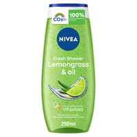 NIVEA Shower Gel Body Wash Lemongrass &amp; Oil Caring Oil Pearls Lemongrass Scent 250ml