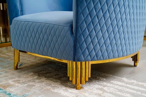 Pan Emirates Brinxton Single Seater Sofa Blue