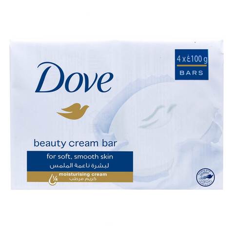 Dove Original Beauty Cream Soap Bar 100g x 4 Pieces