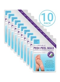 Skin Republic Pedi Peel Max Intensive Exfoliating Treatment Foot Mask Pack Of 10