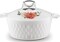 Asian Casserole Hotpot, Stainless Steel Insulated Hot Pot, Food Warmer, Keeps Food Warm For Hours - Diamond White (1000 ml)