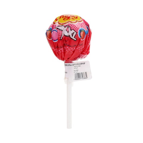 Buy Chupa Chups Lollipops Strawberry Flavour With Bubble Gum 29g Online