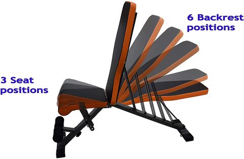 H PRO  Adjustable Weight Bench - Full Body Workout Foldable Incline Decline Exercise Bench for Home Gym