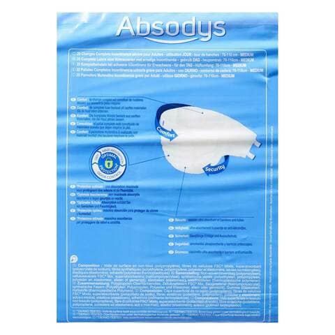 Carrefour Diapers Absodys Soft All In One Day Adult Medium 20 Count
