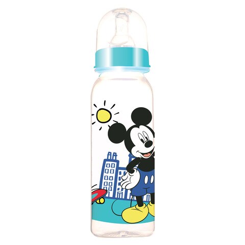 Disney Baby Mickey Mouse Printed BPA Free Feeding Bottle Multicolour 250ml