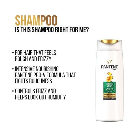 Pantene Pro-V Smooth And Silky Shampoo 400ml With Conditioner 360ml